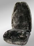 Sheepskin Seat Cover - Charcoal Universal Highback Bucket (1 Seat Cover)