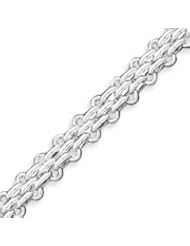 Sterling Silver 8.5 Inch Fancy Link Bracelet - 8.5 Inch