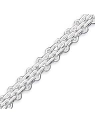 Sterling Silver 7.5 Inch Fancy Link Bracelet - 7.5 Inch