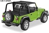 Cab Curtains Black Diamond Pavement Ends 2003-2006 Jeep Wrangler TJ And Unlimited 41423-35