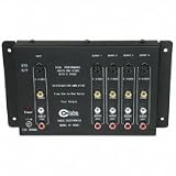 Cables To Go 41064 4-Output Audio/Video + S-Video Distribution Amplifier (Black)