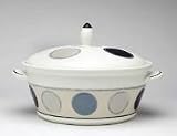 Noritake 7998419 Ambience - Java Graphite Covered Vegetable/Casserole Bowl 2.5-qt.