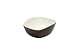 Keep It Simple With Katie Brown Melamine Two-Toned Salad Dish Brown-Ivory 5.75- by 6.75-Inches, Set of 4