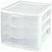 Sterilite Corp. 17918004 ClearView 3-Drawer Organizer