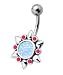 Opal Burst Belly Button Ring