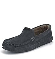 Freshfeet™ Suede Moccasins with Silver Technology