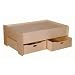 Little Colorado Wood Train Table & 2 Trundles in Natural Lacquer Finish