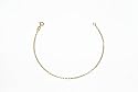 Ladies' Plain Diamond Cut Belcher Bracelet, 9ct Yellow Gold, Model RFOVD 058 7.25"