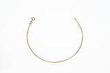 Image of 9ct Yellow Gold Ladies Diamond Cut Belcher Bracelet