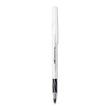 BIC(R) Round Stic Grip&trade; Ballpoint Pens, Fine Point, 0.8 mm, Black Ink, Pack Of 12