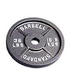 Troy Barbell BO-035 USA Sports Black Olympic Plate