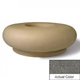IMAGE OF Wausau Sl455 Round Planter - Acid Washed French Gray 36x16