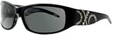 ANGEL Black Shell DIVINITY Sunglasses with Smoke Polarized Lenses by