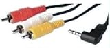 3.5mm Jack to 3 x RCA Phono Lead Audio / Video AV Cable