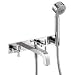 Hansgrohe Axor Citterio, Wall-Mounted Roman Tub Filler Trim, Cross Handles w/ Base Pl...
