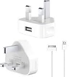iphone USB Charger Adopter and power cable Apple MB706B/A USB Power Adapter + cable For iPhone 4S 4G 3G, iPod Touch 1G 2G 3G 4G, Nano 1G 2G 3G 4G 5G 6G, iPod Video, Mini, Classic, all Generations High Good Quality Original Genuine 2 in 1 universal
