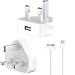 Electronics : iphone USB Charger Adopter and power cable Apple MB706B/A USB Power Adapter + cable For iPhone 4S 4G 3G, iPod Touch 1G 2G 3G 4G, Nano 1G 2G 3G 4G 5G 6G, iPod Video, Mini, Classic, all Generations High Good Quality Original Genuine 2 in 1 universal