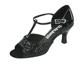 Gogo Dance Shoes - Black Sparkle 2.5" Heel