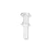 Qosina 51602 Polypropylene Sanitary Flange with Barb, Pre-Attached Gasket, 1/2" and 3/4" Mini, For 3/8" ID Tubing (Pack of 25)