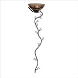 Kenroy Home 20625BRZ Twigs Medium Wallchiere Bronze finish with Amber iridescent scavo glass shade