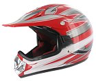 VCAN DOT Kids Youth Dirt Bike Helmet 310EC Red Graphic