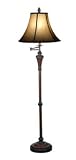 Antique Bronze 60 swing arm floor lamp.