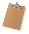 Dakota Designs 2LJY1 Clipboard, Masonite, Letter, Brown