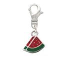 Mini Enamel Watermelon Piece Clip-On Charm [Jewelry]