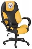 Pittsburgh Steelers NFL Leather Office Chair. by New Wild Sales