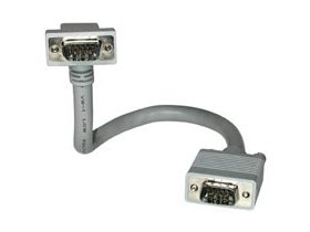 CABLES TO GO 1ft HD15 M/M Cable W/90 Deg DN Connector Maximum Flexibility For Position Monitor New