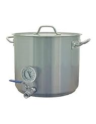 8 Gal Beer Brewing Kettle w  Valve & Thermometer by Home Brew Stuff