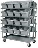 (Price/EA)Akro-Tub, Plastic, 90 Degree Nest, 11x17-1/4x12, Gray