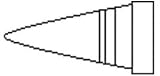 Weller Soldering Tip, LT Series, Chisel, 1.6mm