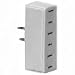 Cooper Wiring White 3Outlet 2Wire Tap/Adapter 1747W-BOX