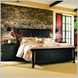 American Drew Sterling Pointe Black Wood Panel Bed 3 Piece Bedroom Set