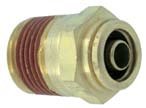Push-To-Connect Air Brake Fittings, Male, Pipe Size 1/4"