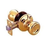 Tulip Passage Lockset, Polished Brass
