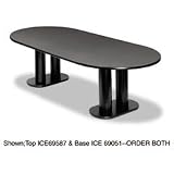 ICEBERG ENTERPRISES Manager Series Conference Table Top, 96 Wide, Graphite