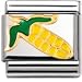 NOMINATION Italian Charm in stainless steel, enamel and 18k gold (Corn on the cob)