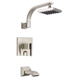 Danze D500044BNT Sirius Tub and Shower Faucet Trim Kit, Brushed Nickel, Valve Not Included