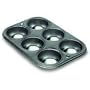 Heavy Duty Stainless Steel Muffin Pan, 6 Muffins