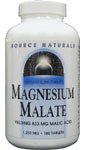 Source Naturals Magnesium Malate, 1250Mg, 180 Tablets