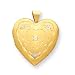 Genuine IceCarats Designer Jewelry Gift 14K Gold Filled Two-Color Cz 4-Frame Heart Locket