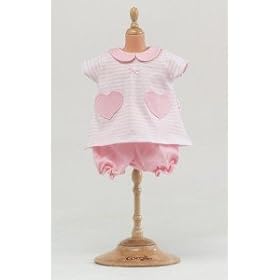 Pink Heart Bloomer Set By Corolle Dolls H3598-0 by