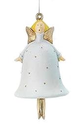 Department 56 Krinkles Polka Dot Angel Bell Christmas Ornament