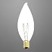 CHANDELIER DECORATIVE CANDELABRA LIGHT BULB 15 WATTS FLAME TIP CLEAR 5,000 HOURS 130 VOLTS KRYPTON INCANDESCENT BULB