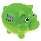 PIG E BANK GREEN GLITTER EDITION