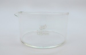 SEOH Crystallizing Dish with Spout Borosilicate Glass OD 125mm