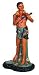 Hula Figurine / Hand Painted / Singing Man with Ukulele / 20