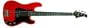 Silvertone Revolver Bass Guitar, Red